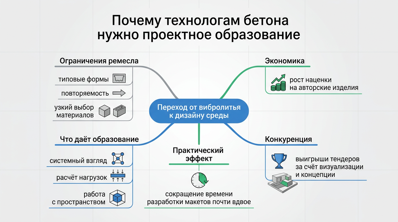Почему технологам бетона нужно проектное образование