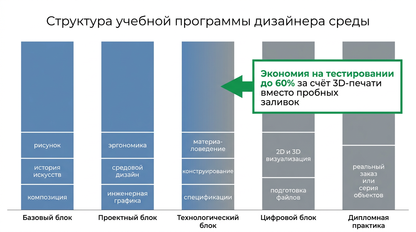 Структура учебной программы дизайнера среды